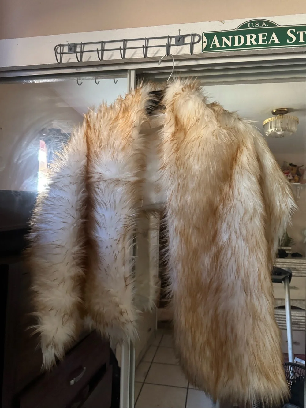 Vintage Faux Fur Cream Jacket - Women’s Cozy Outerwear